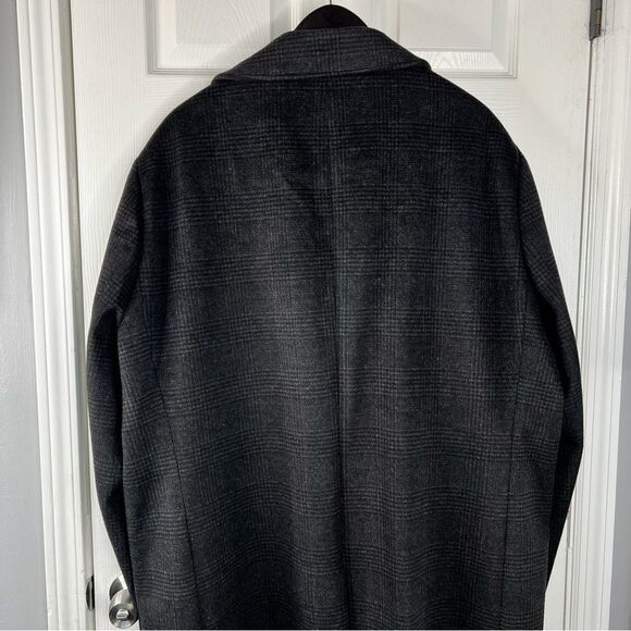 Sz 2X Daniel Hechter Paris Men's Black Wool Overcoat $298 MSRP NWOT - Picture 13 of 13